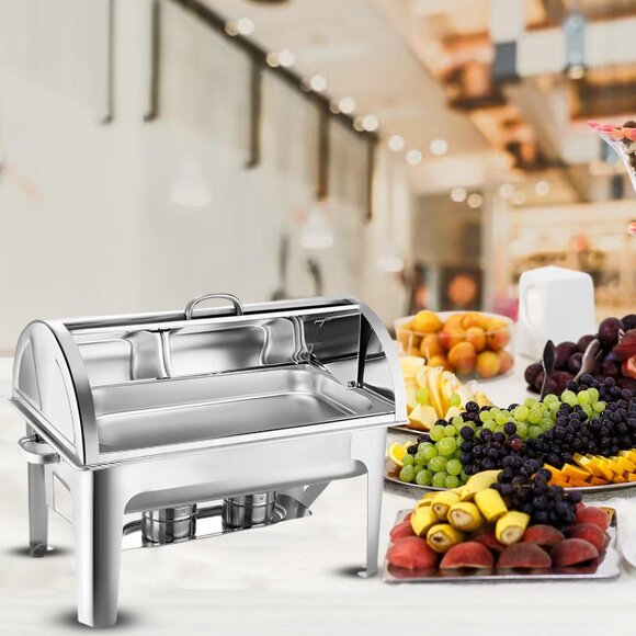 SOGA 9L Chafing Dish Full Size Roll Top - Picture 6 of 8